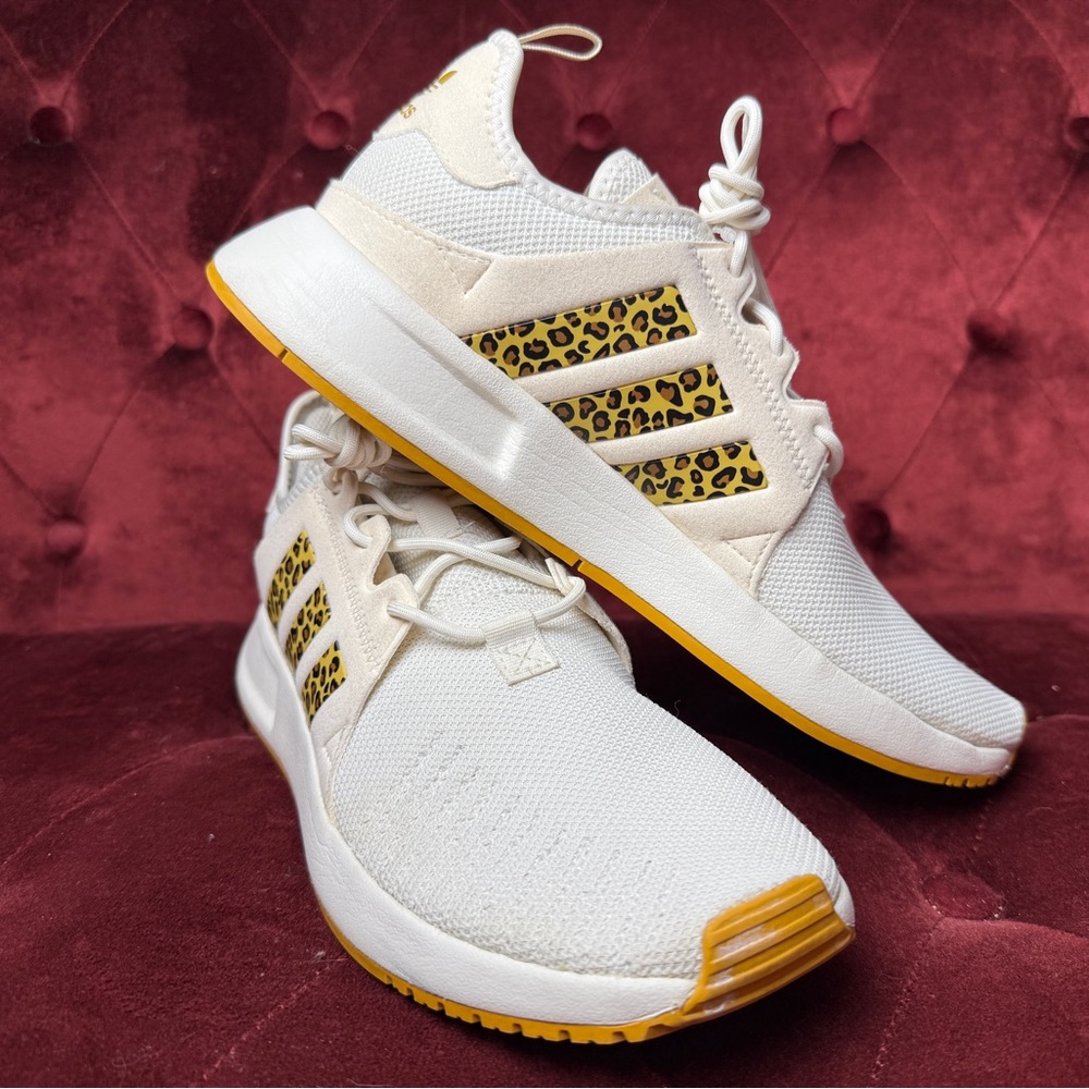 Adidas Cream and White Athletic Shoes with Breathable Mesh